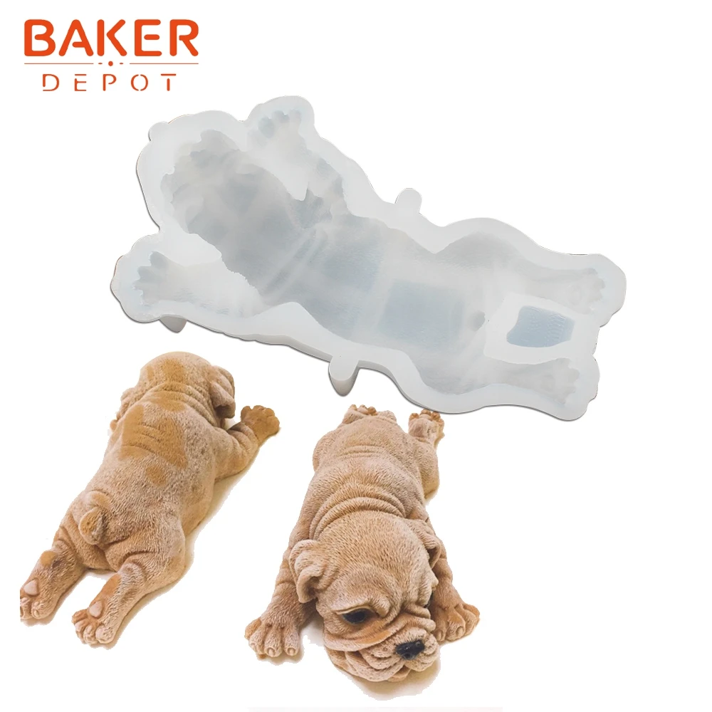 BAKER DEPOT fondant mold for cake pastry baking Dog silicone soap candle tool 3D dog cake decoration form DIY Craft gypsum mold
BAKER DEPOT fondant mold for cake pastry baking Dog silicone soap candle tool 3D dog cake decoration form DIY Craft gypsum mold