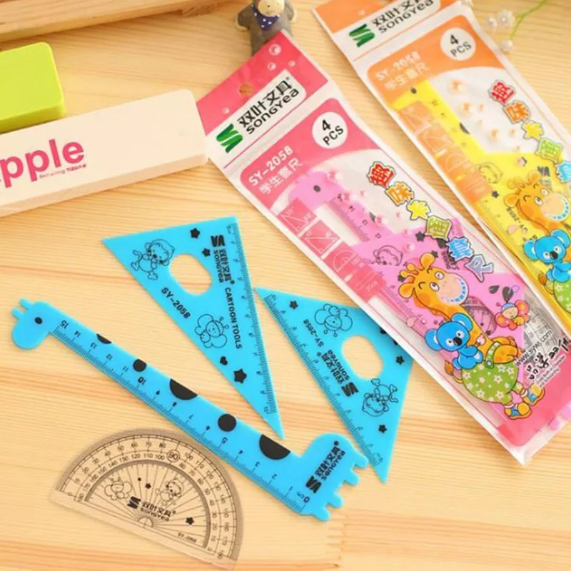 12set/lot Kawaii Animal Ruler Set Cartoon Protractor Multifunction Rulers School Supplies Party Favor For Kids
12set/lot Kawaii Animal Ruler Set Cartoon Protractor Multifunction Rulers School Supplies Party Favor For Kids