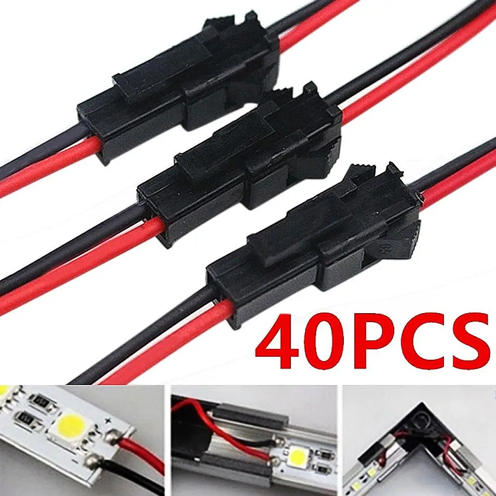 40Pcs Terminal Connecting Wires Male to Female Plug Terminal Wire Line for LED Downlight Ceiling Lamp Connecting Wire Durable
40Pcs Terminal Connecting Wires Male to Female Plug Terminal Wire Line for LED Downlight Ceiling Lamp Connecting Wire Durable