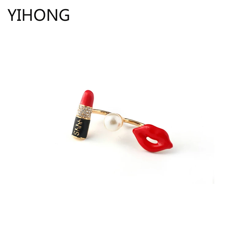 2017 New Fashion Hot sale South Korean Female Double Refers To The Two Row Ring Vintage Punk Trendsetter Lipstick Ring
2017 New Fashion Hot sale South Korean Female Double Refers To The Two Row Ring Vintage Punk Trendsetter Lipstick Ring