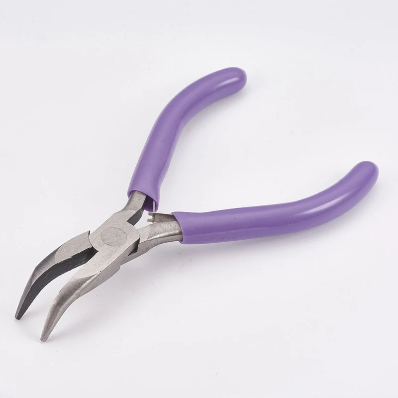Carbon Steel Jewelry Pliers Bent Nose Pliers Polishing Jewelry Making Tools 12x7.2x0.9cm
Carbon Steel Jewelry Pliers Bent Nose Pliers Polishing Jewelry Making Tools 12x7.2x0.9cm