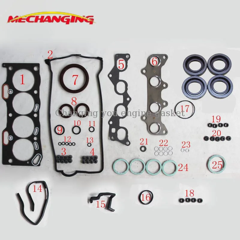 For TOYOTA COROLLA TERCEL 5EFE 5E-FE Engine Rebuilding Kits Engine Parts Full Set Auto Parts Engine Gasket 04111-11132 50136300
For TOYOTA COROLLA TERCEL 5EFE 5E-FE Engine Rebuilding Kits Engine Parts Full Set Auto Parts Engine Gasket 04111-11132 50136300