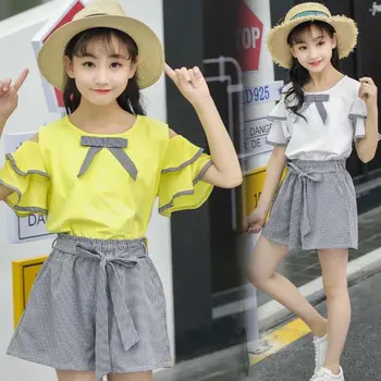 4 5 6 7 8 9 10 11 12 13 Girls Clothing Sets Summer Two-piece T-Shirt +Pant skirt Children Sets Casual Fashion Girls Clothes Suit
4 5 6 7 8 9 10 11 12 13 Girls Clothing Sets Summer Two-piece T-Shirt +Pant skirt Children Sets Casual Fashion Girls Clothes Suit