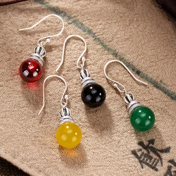 Silver Antique Mosaic Yellow Green Black Chalcedony Agate Pomegranate Red High-end Female Earrings Wholesale Earrings
Silver Antique Mosaic Yellow Green Black Chalcedony Agate Pomegranate Red High-end Female Earrings Wholesale Earrings