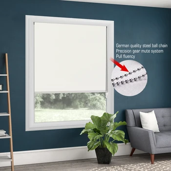 100% Blackout Metal Bead Rope White Roller Blinds Thermal Roller Shade Window Shade Customized Blinds
100% Blackout Metal Bead Rope White Roller Blinds Thermal Roller Shade Window Shade Customized Blinds