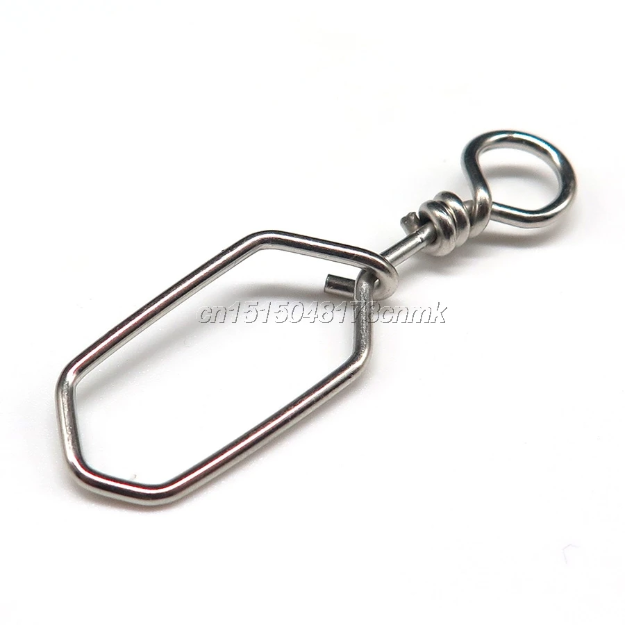Minfishing 50~100 PCS/Lot Stainless Steel Fishing Snap Square Swivel Fishing Hook Safety Connector Accessories
Minfishing 50~100 PCS/Lot Stainless Steel Fishing Snap Square Swivel Fishing Hook Safety Connector Accessories