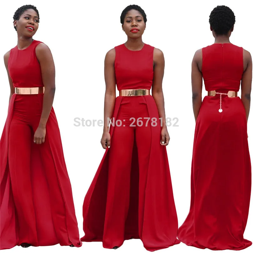 2018 sexy sleeveless o neck long pant jumpsuit women clothing Elegant loose slim tunic party romper fashion red macacao overalls
2018 sexy sleeveless o neck long pant jumpsuit women clothing Elegant loose slim tunic party romper fashion red macacao overalls