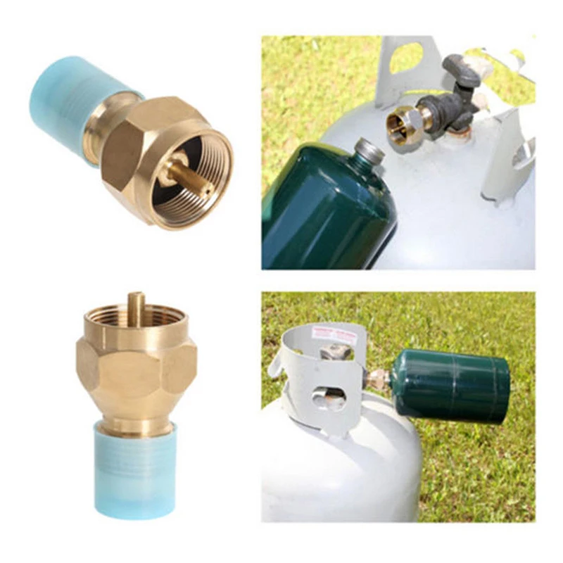 Propane Refill Adapter Lp Gas 1 Lb Cylinder Tank Coupler Heater Bottles Coleman Hand Tools | Инструменты