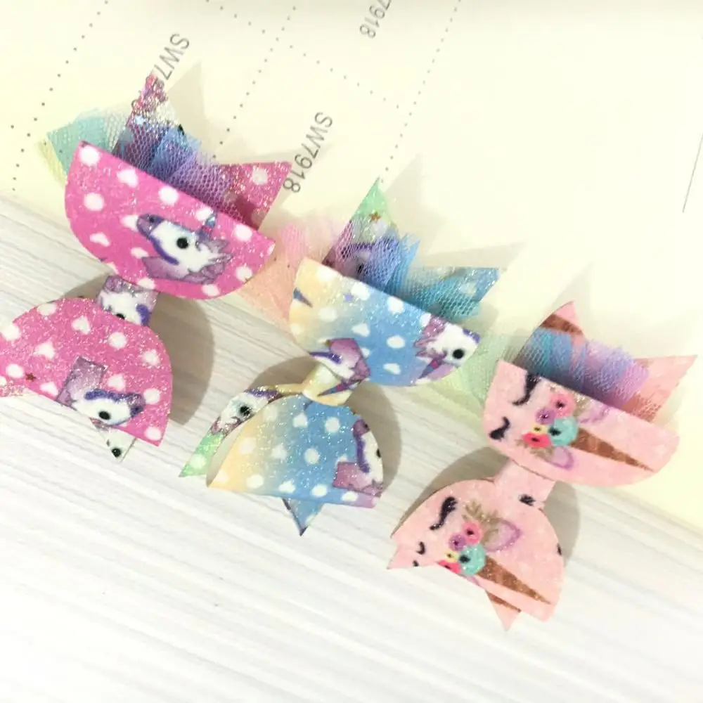 1pc Boutique ins Fashion Glitter Cute Unicorn Bowknot Hairpins Rainbow Mesh Bow Hair Clips Princess Headwear Hair Accessories
1pc Boutique ins Fashion Glitter Cute Unicorn Bowknot Hairpins Rainbow Mesh Bow Hair Clips Princess Headwear Hair Accessories
