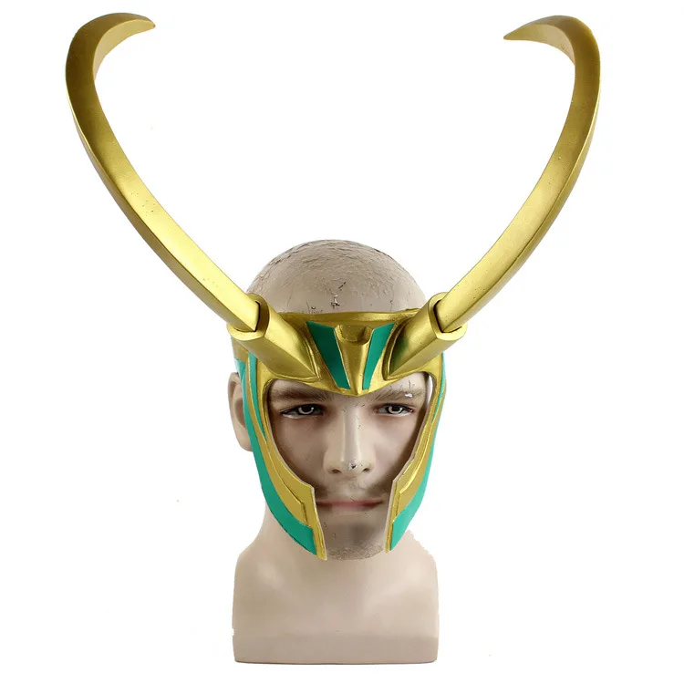 Костюм для косплея Thor The Dark World Loki маска головы рок-шлема Маскарадная Хэллоуина