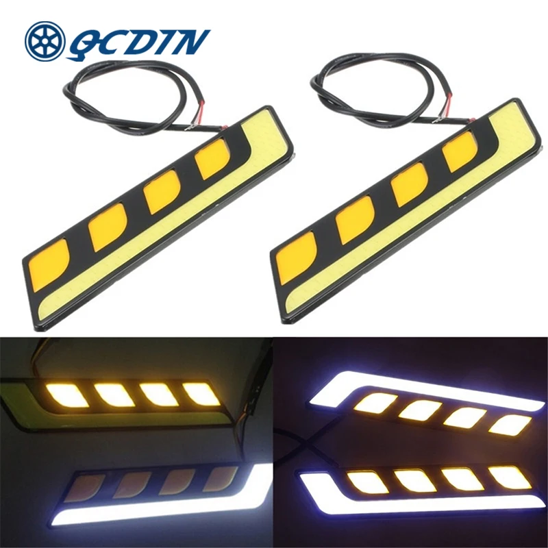 QCDIN Car LED Turn Signal Light Bright Daytime DRL Daytime Running Ultra Bright COB Light Driving Fog Lamp Daytime Running Light
QCDIN Car LED Turn Signal Light Bright Daytime DRL Daytime Running Ultra Bright COB Light Driving Fog Lamp Daytime Running Light