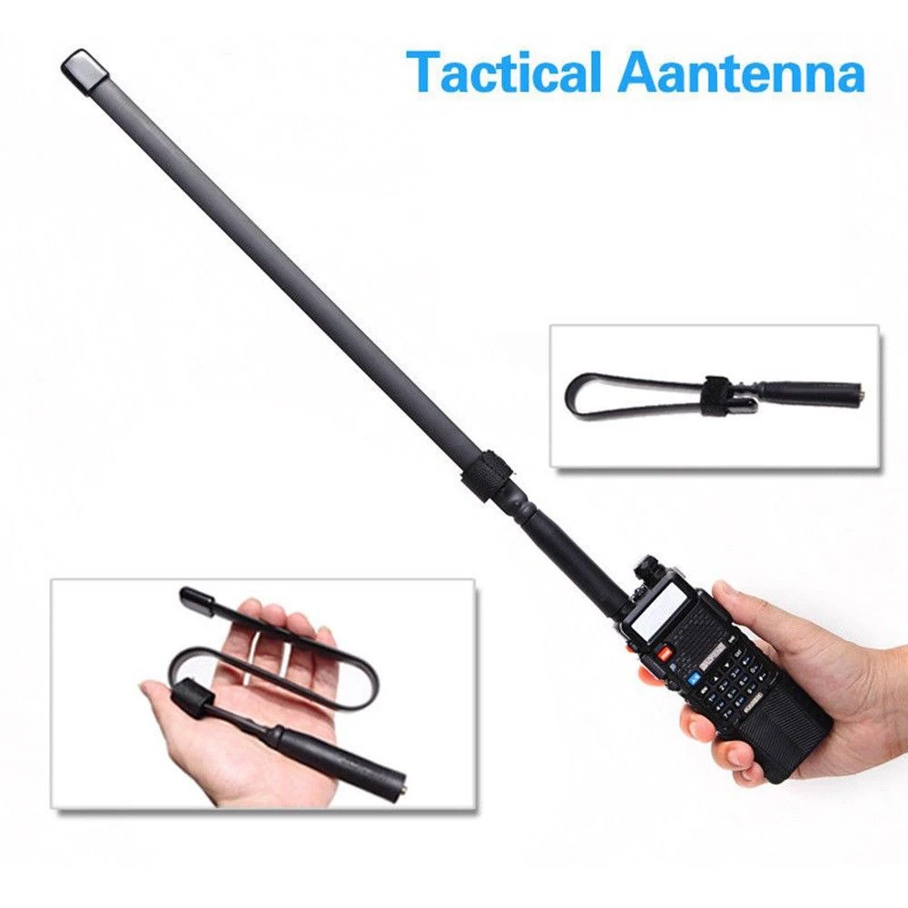 SMA-Female Dual Band VHF UHF 144/430Mhz Tactical Folding Antenna For Intercom Walkietalkie Baofeng UV-5R/82 DT |