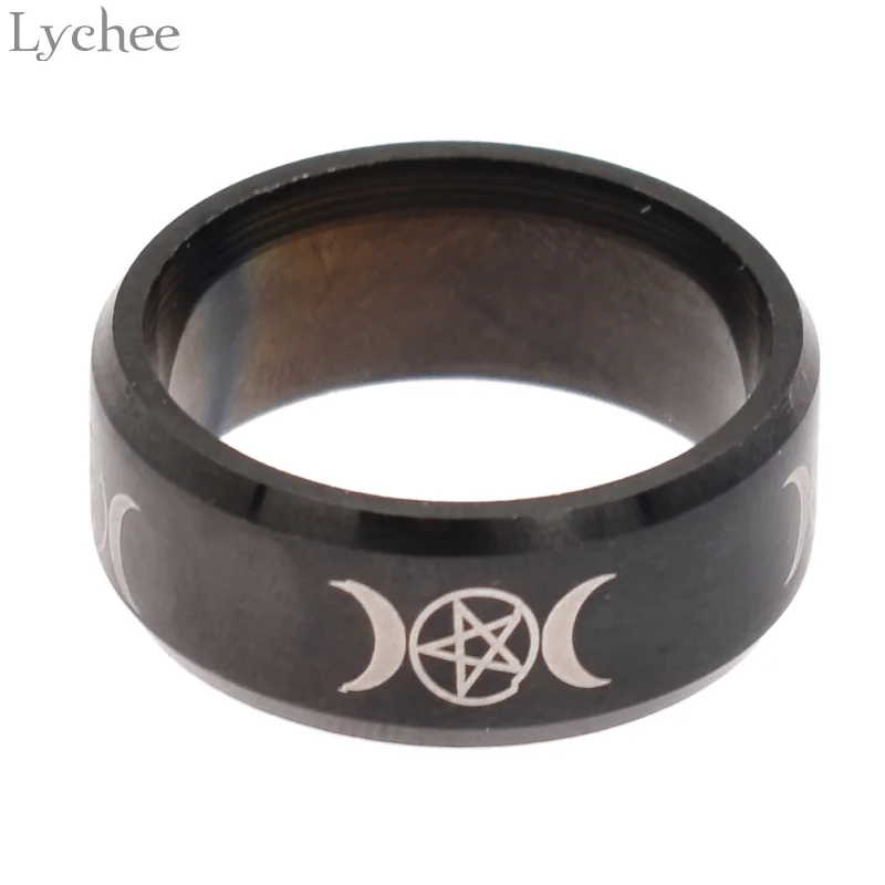 Lychee Trendy Stainless Steel Triple Moon Godness Ring Unisex Black Rings Fashion Women Men Rings Jewelry Accessories
Lychee Trendy Stainless Steel Triple Moon Godness Ring Unisex Black Rings Fashion Women Men Rings Jewelry Accessories