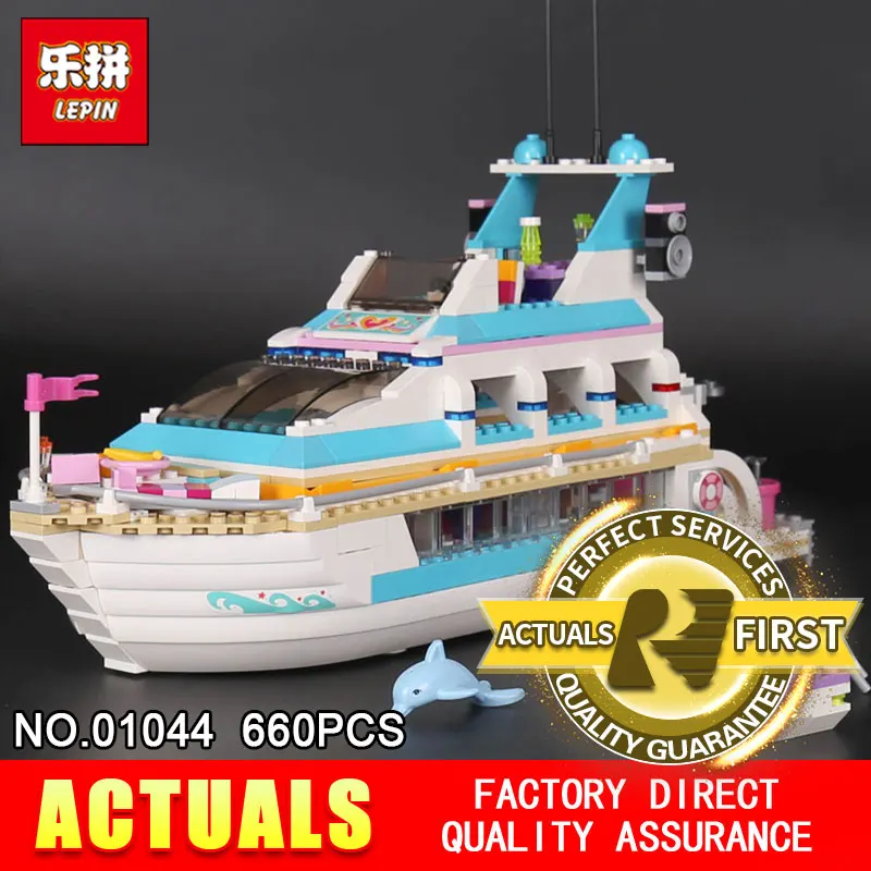 Lepin 01044 660Pcs Genuine Girl Series The Dolphin Cruiser Set 41015 Building Blocks Bricks Funny Toys Model For girls gifts
Lepin 01044 660Pcs Genuine Girl Series The Dolphin Cruiser Set 41015 Building Blocks Bricks Funny Toys Model For girls gifts
