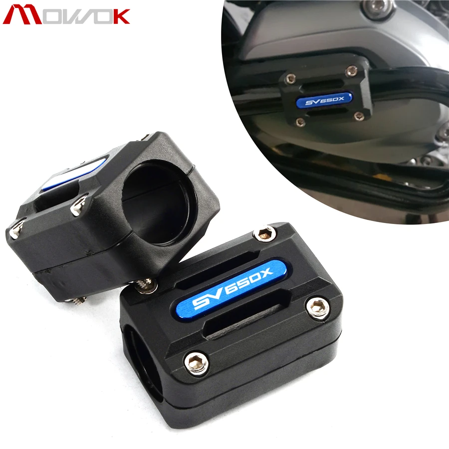 For SUZUKI SV650 2005-2019 SV650X 2018-2019 Motorcycle Engine Crash Bar Protection Bumper Decorative Guard Block 22-25-28mm
For SUZUKI SV650 2005-2019 SV650X 2018-2019 Motorcycle Engine Crash Bar Protection Bumper Decorative Guard Block 22-25-28mm