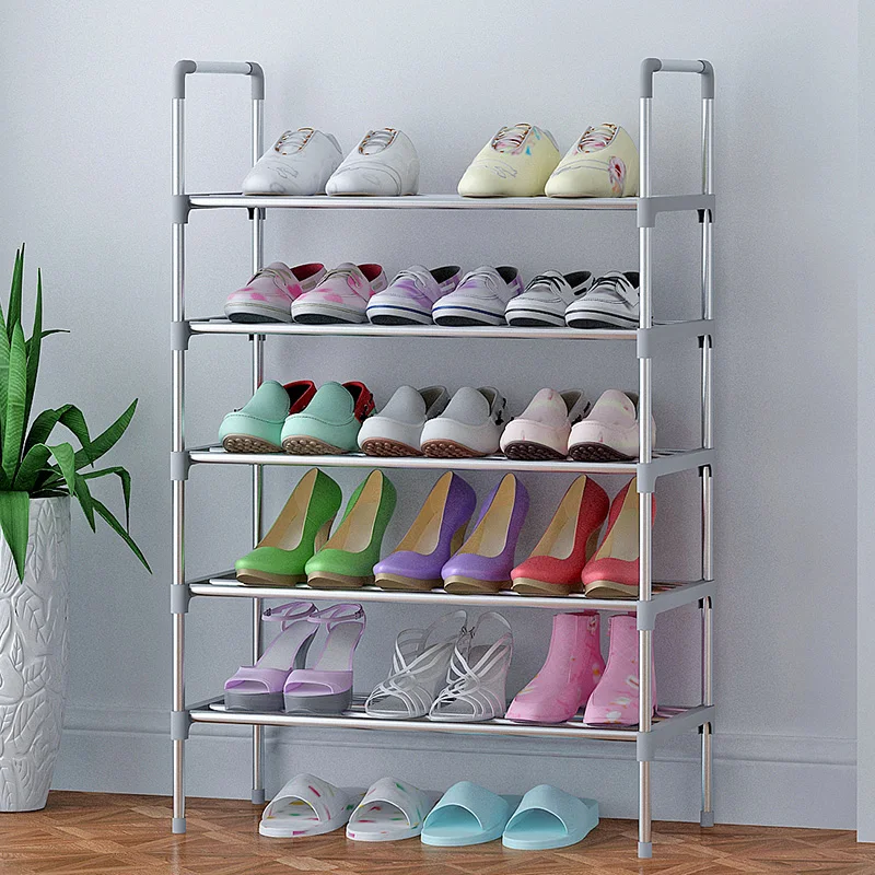 Simple Shoe Rack Stainless Steel Easy Assembly Door Space Saving Shoes Storage Organizer Shelf Large Shoe Shelf with Handrail
Simple Shoe Rack Stainless Steel Easy Assembly Door Space Saving Shoes Storage Organizer Shelf Large Shoe Shelf with Handrail