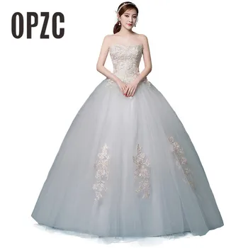 New Arrival Wedding Dress 2020 Vestido De Noiva Color Embroidery flowers Lace Floral Print Stapless Sleeveless Korean style
New Arrival Wedding Dress 2020 Vestido De Noiva Color Embroidery flowers Lace Floral Print Stapless Sleeveless Korean style