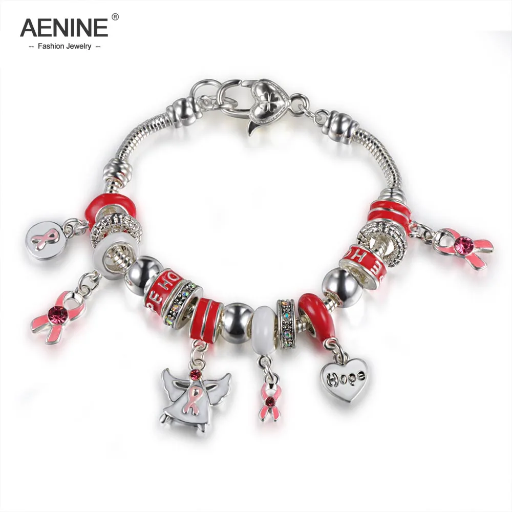 AENINE Trendy Pink Ribbon Charm Murano Beads Bracelets For Health And Beauty Women Fit Original Bracelets DIY Jewelry PABR035
AENINE Trendy Pink Ribbon Charm Murano Beads Bracelets For Health And Beauty Women Fit Original Bracelets DIY Jewelry PABR035