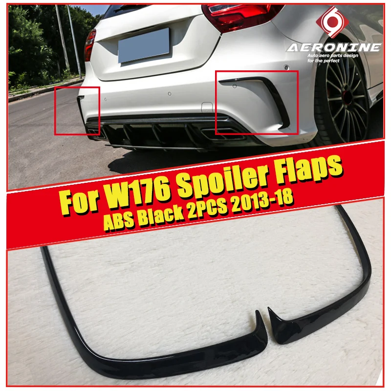 1 Pair Car Black ABS Rear Bumper Splitter Spoilers Canard for Mercedes for Benz W176 A200 A250 A45 for Amg 2013-16 Free shopping
1 Pair Car Black ABS Rear Bumper Splitter Spoilers Canard for Mercedes for Benz W176 A200 A250 A45 for Amg 2013-16 Free shopping