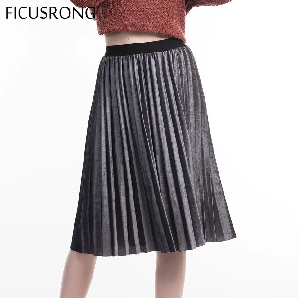 FICUSRONG Causal High Waisted Skinny Female Velvet Skirt Pleated Skirts Autumn Winter Pleated Skirt Office Lady
FICUSRONG Causal High Waisted Skinny Female Velvet Skirt Pleated Skirts Autumn Winter Pleated Skirt Office Lady