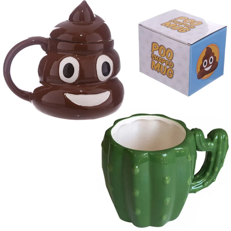 New Funny Ceramic 3D Poo Emoji Mug / Cactus Coffee Milk Poop Mug Water Cup with Handgrip Lid Tea Cup Office Drinkware Best Gifts
New Funny Ceramic 3D Poo Emoji Mug / Cactus Coffee Milk Poop Mug Water Cup with Handgrip Lid Tea Cup Office Drinkware Best Gifts