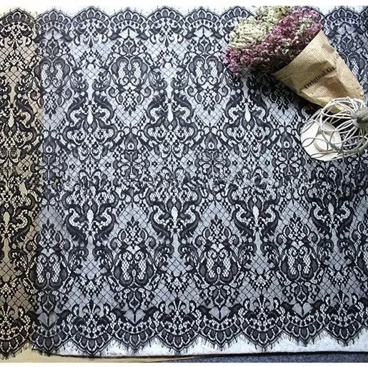 3m/pack Free Shipping Width 65cm White Black DIY Exquisite Classic Eyelash Lace Decoration Embroidery Lace Fabric RS491
3m/pack Free Shipping Width 65cm White Black DIY Exquisite Classic Eyelash Lace Decoration Embroidery Lace Fabric RS491