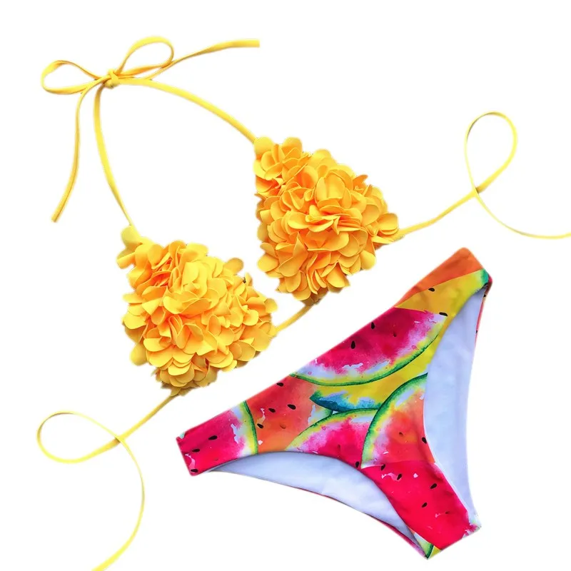 women's two-piece swimsuit flower Bikini Solid Set Swimsuit Two Piece Filled Swimwear maillot de bain fille biquinis feminino #7
women's two-piece swimsuit flower Bikini Solid Set Swimsuit Two Piece Filled Swimwear maillot de bain fille biquinis feminino #7