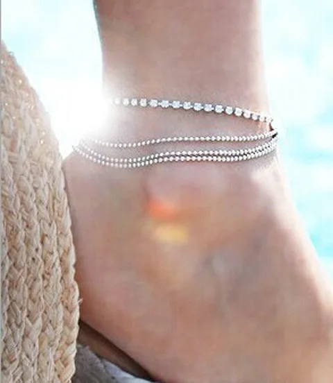 Export foot show / new summer street beat multi-layer ball chain Rhinestones anklet
Export foot show / new summer street beat multi-layer ball chain Rhinestones anklet