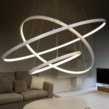 White/Black/Gold Modern Pendant Lights For Living Room Circle Rings Acrylic Aluminum Body LED Ceiling Lamp Fixtures CPL0012
White/Black/Gold Modern Pendant Lights For Living Room Circle Rings Acrylic Aluminum Body LED Ceiling Lamp Fixtures CPL0012