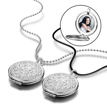 Retro peony flowers photo box pendant jewelry Fashion DIY photo silver necklace Solid 925 sterling silver women long necklace
Retro peony flowers photo box pendant jewelry Fashion DIY photo silver necklace Solid 925 sterling silver women long necklace