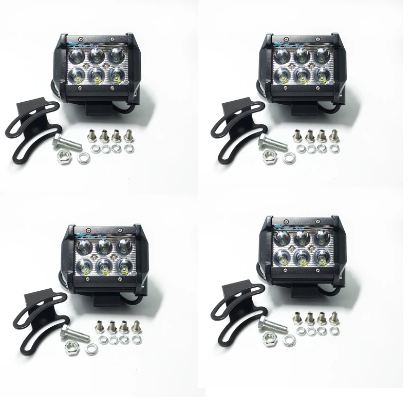 4pcs 18W LED Work Light ATV Off Road Light Lamp Fog Driving Light Bar For 4x4 Offroad SUV Car Truck Trailer Tractor UTV Vehicle
4pcs 18W LED Work Light ATV Off Road Light Lamp Fog Driving Light Bar For 4x4 Offroad SUV Car Truck Trailer Tractor UTV Vehicle
