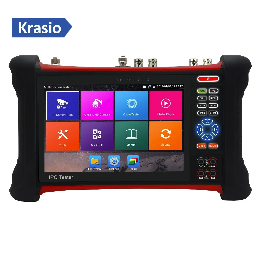 CCTV Video Monitor Tester Pro 4K IP 8MP TVI CVI 5MP AHD HDMI in with Digital Multimeter+Cable Trace 7 inch touch screen
CCTV Video Monitor Tester Pro 4K IP 8MP TVI CVI 5MP AHD HDMI in with Digital Multimeter+Cable Trace 7 inch touch screen