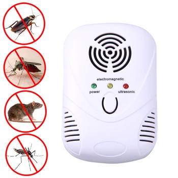 

US/EU Plug Electronic Ultrasonic Mouse Killer Mouse Cockroach Trap Mosquito Repeller Insect Rats Spiders Control 110-250V/6W
