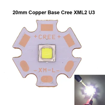 2PCS XML2 U3 LED chip bulb 20mm 16mm Copper base heatsink XM-L2 U3 1A Cool White 6500K led Emitter for LED Flashlight
2PCS XML2 U3 LED chip bulb 20mm 16mm Copper base heatsink XM-L2 U3 1A Cool White 6500K led Emitter for LED Flashlight