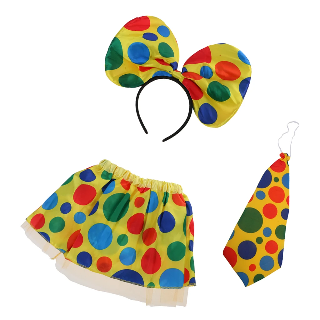 Adults Kids Harlequin Skirt Necktie Headband Set Clown Circus Festive Dressing up Halloween Birthday Cosplay Accessory
Adults Kids Harlequin Skirt Necktie Headband Set Clown Circus Festive Dressing up Halloween Birthday Cosplay Accessory