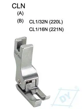 2PCS CLN FOOT CL1/16N CL1/32N Steel presser foot high and low make christmas decorations industrial sewing machine presser foot
2PCS CLN FOOT CL1/16N CL1/32N Steel presser foot high and low make christmas decorations industrial sewing machine presser foot