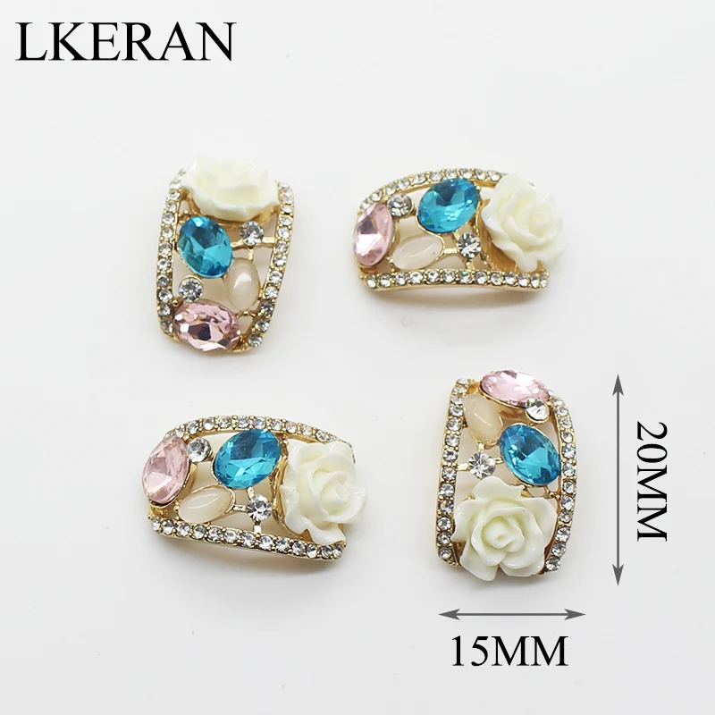 2 pcs Fashion 21*12mm metal Arch-shaped Diamond buttons Resin flower decoration button for Wedding decoration Accessories
2 pcs Fashion 21*12mm metal Arch-shaped Diamond buttons Resin flower decoration button for Wedding decoration Accessories