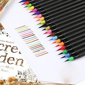 20 Color Premium Painting Soft Brush Pen Set Watercolor Markers Pen Effect Best For Coloring Books Manga Comic Calligraphy
20 Color Premium Painting Soft Brush Pen Set Watercolor Markers Pen Effect Best For Coloring Books Manga Comic Calligraphy