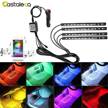 castaleca Car LED Strip Lights Auto Interior RGB Atmosphere lamp Bluetooth Controller Voice Music Control kit 12V car-styling
castaleca Car LED Strip Lights Auto Interior RGB Atmosphere lamp Bluetooth Controller Voice Music Control kit 12V car-styling