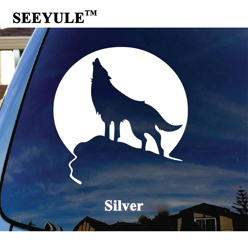 1pc SEEYULE Howling Wolf Moon Car Sticker Die Cut Car Accessories Window Vinyl Decal Styling Sticker Silver
1pc SEEYULE Howling Wolf Moon Car Sticker Die Cut Car Accessories Window Vinyl Decal Styling Sticker Silver