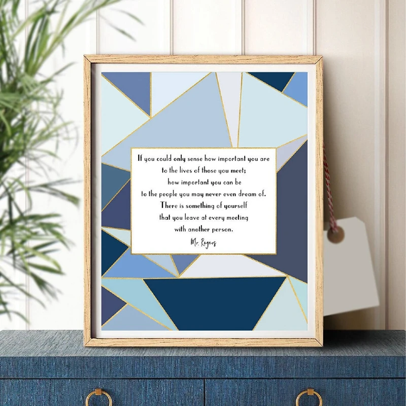 Social Worker Mr. Rogers Quote Prints Geometricl Navy Blue Typography Wall Art Canvas Painting Inspirational Poster Office Decor
Social Worker Mr. Rogers Quote Prints Geometricl Navy Blue Typography Wall Art Canvas Painting Inspirational Poster Office Decor