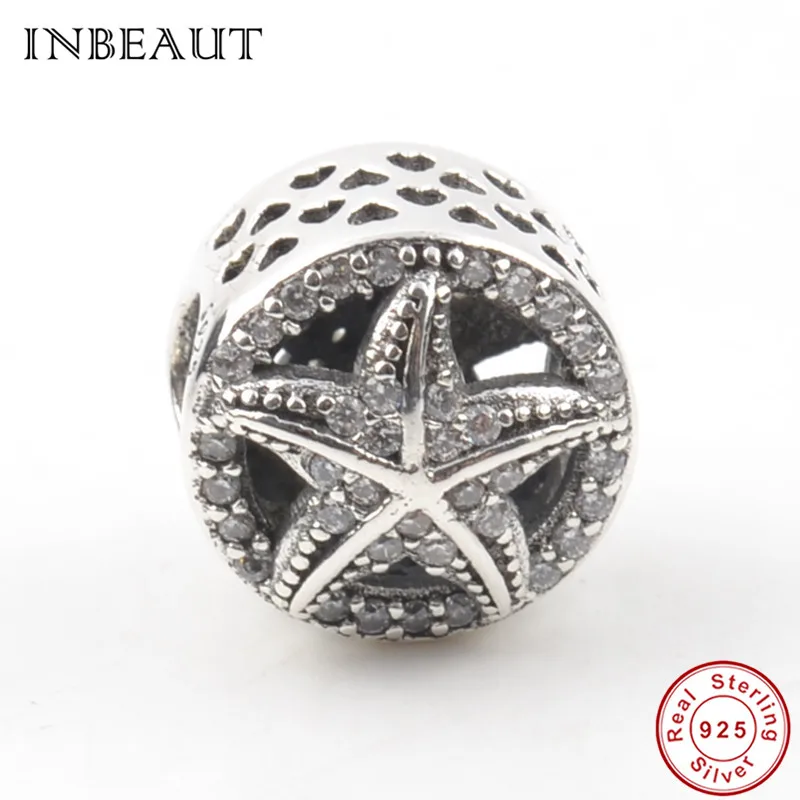 Vintage Starfish Beads fit Fashion Bracelet 925 Sterling Silver Hollow Stack Heart Ocean Animal&Plant Charm Female S925 Jewelry
Vintage Starfish Beads fit Fashion Bracelet 925 Sterling Silver Hollow Stack Heart Ocean Animal&Plant Charm Female S925 Jewelry