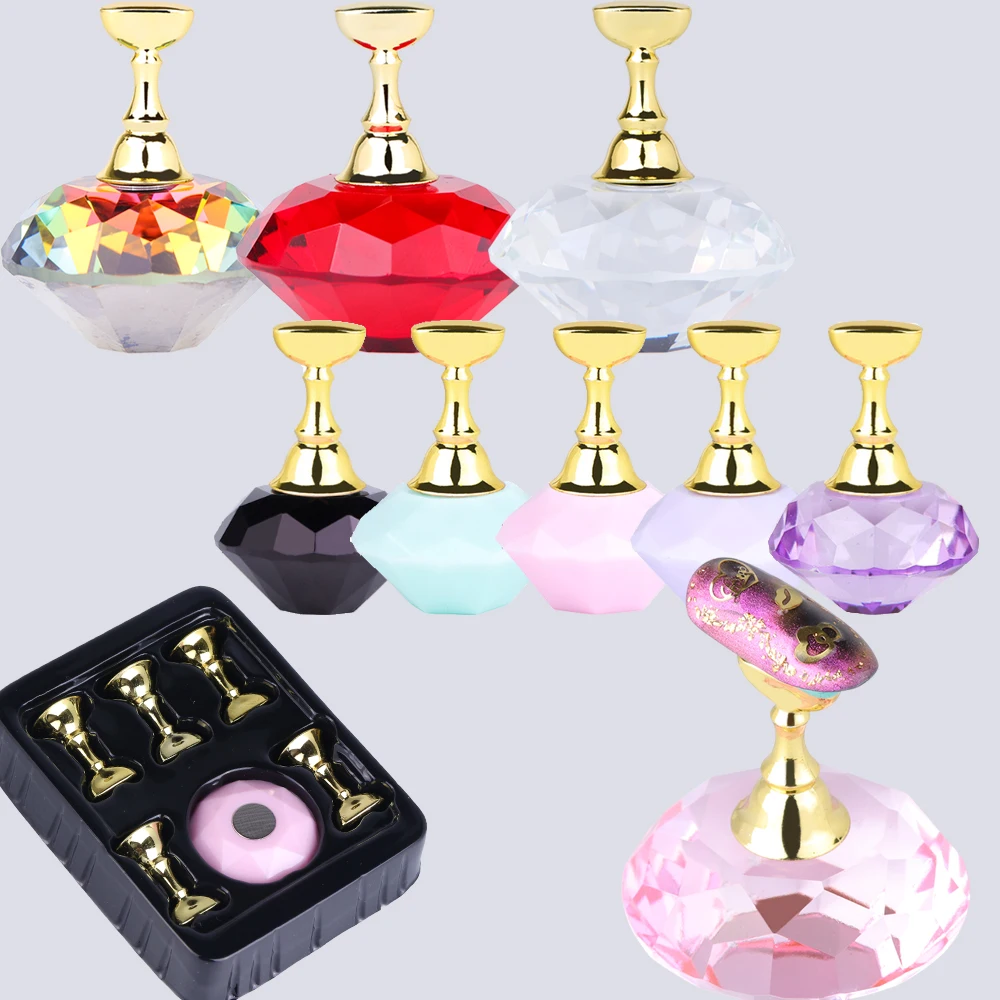 1 Set Colorful Magnetic Nail Practice Display Acrylic Crystal Holder False Nail Art Tips Diamond Design DIY Manicure Tool SA741
1 Set Colorful Magnetic Nail Practice Display Acrylic Crystal Holder False Nail Art Tips Diamond Design DIY Manicure Tool SA741