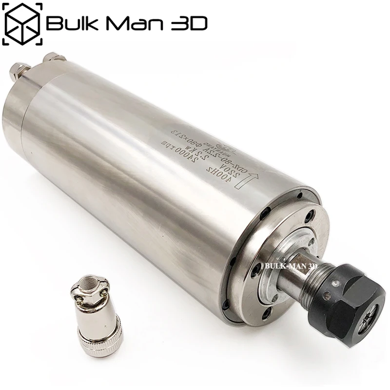 2.2KW Water Cooled Spindle Motor 4pcs Bearings High Accuracy 0.01mm Longer Type with 14pcs ER20 Collect diameter 80mm
2.2KW Water Cooled Spindle Motor 4pcs Bearings High Accuracy 0.01mm Longer Type with 14pcs ER20 Collect diameter 80mm