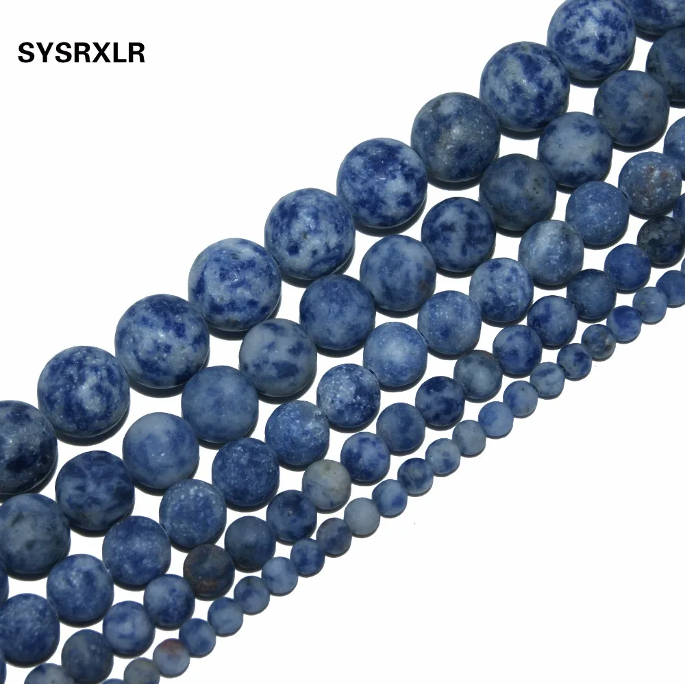 Wholesale Dull Polish Natural Stone Blue Sodalite Beads For Jewelry Making DIY Bracelet Necklace 4/6/8/10/12 MM Strand 15''
Wholesale Dull Polish Natural Stone Blue Sodalite Beads For Jewelry Making DIY Bracelet Necklace 4/6/8/10/12 MM Strand 15''