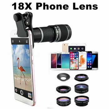 8 in 1 HD Camera Telescope Lens 18X 4K Phone Lens Suits With Clip 185 DegreesLens Long Focus Monocular Phone Telescope for Phone
8 in 1 HD Camera Telescope Lens 18X 4K Phone Lens Suits With Clip 185 DegreesLens Long Focus Monocular Phone Telescope for Phone