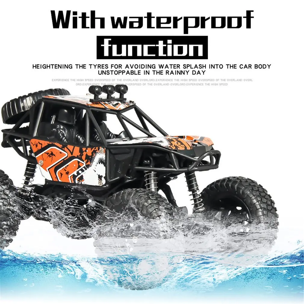 Transportation - 1/20 Scale 2.4Ghz 4WD High-Speed RC Crawler Climber Buggy Off-Road Rock RC Remote Control Car Model RTR with Waterproof HO