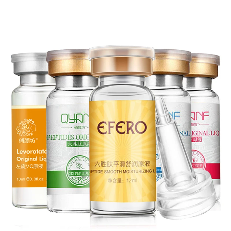efero 5pcs/set Six Peptides Essence Original Hyaluronic Acid Levorotatory VC Anti-Wrinkle Whitening Face Skin Care
efero 5pcs/set Six Peptides Essence Original Hyaluronic Acid Levorotatory VC Anti-Wrinkle Whitening Face Skin Care