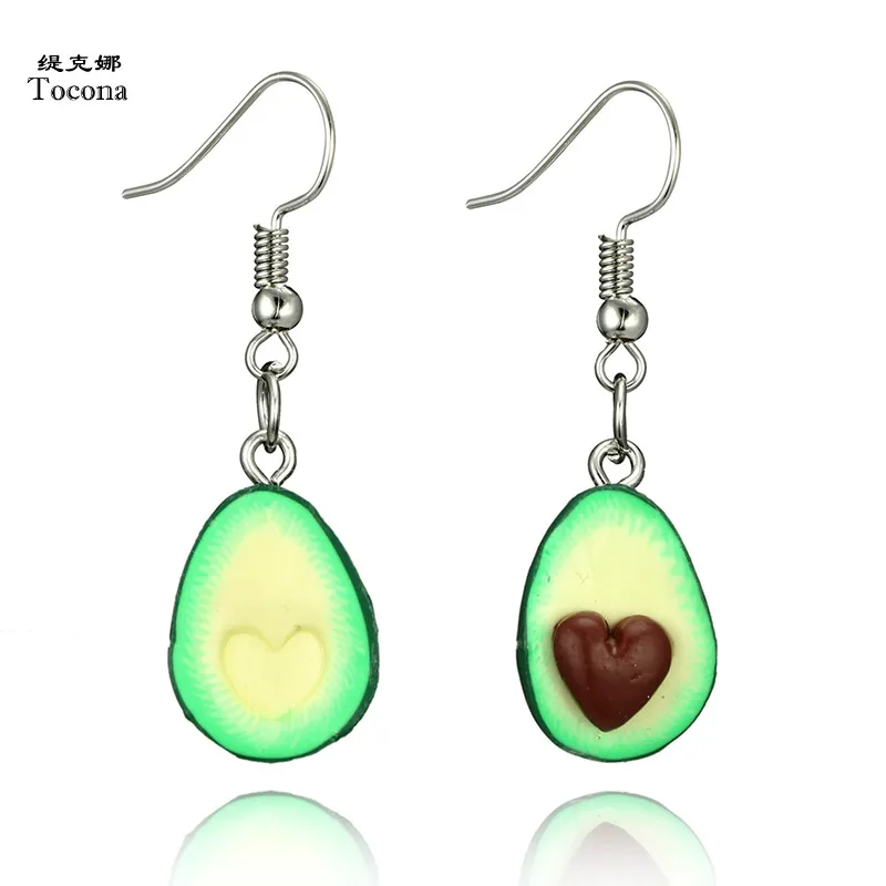 Tocona Cute Fruit Avocado Shape Drop Earring Oval Heart Charm Dangle Earrings for Women Jewelry Brincos Accessories 6045
Tocona Cute Fruit Avocado Shape Drop Earring Oval Heart Charm Dangle Earrings for Women Jewelry Brincos Accessories 6045