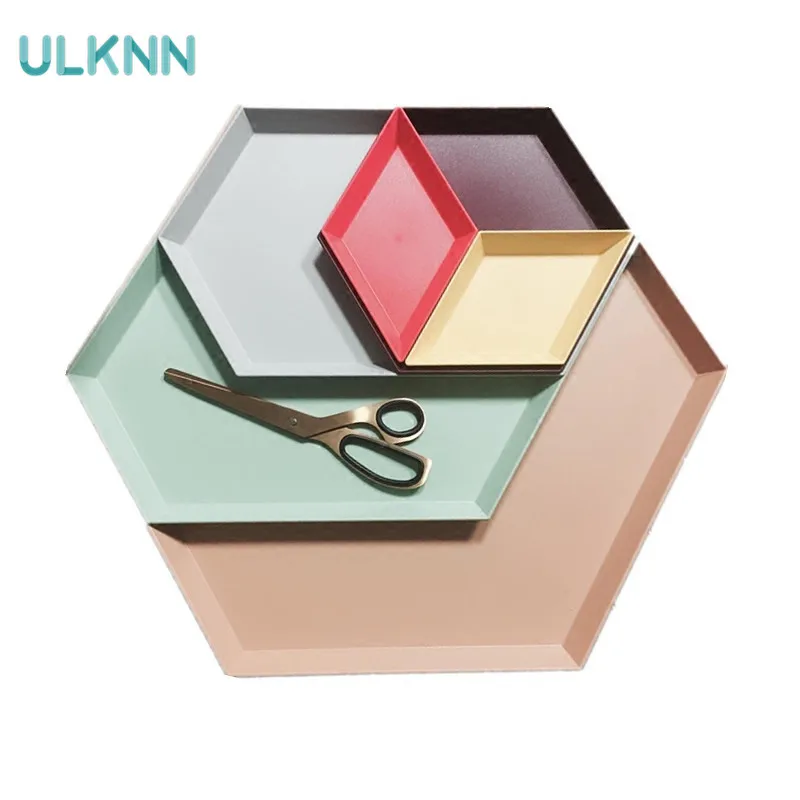 DIY Polygon Desktop Storage Tray Nordic Geometric Rhombic Metal Six Side Plate Storage Pallet Fruit Plate Colorful
DIY Polygon Desktop Storage Tray Nordic Geometric Rhombic Metal Six Side Plate Storage Pallet Fruit Plate Colorful